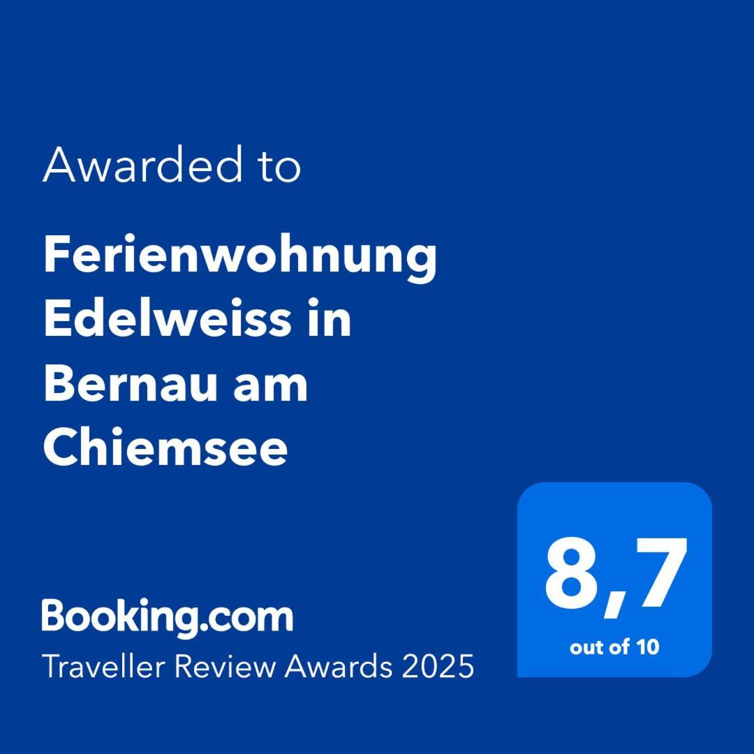 Ferienwohnung Edelweiss In Bernau Am Chiemsee Dış mekan fotoğraf